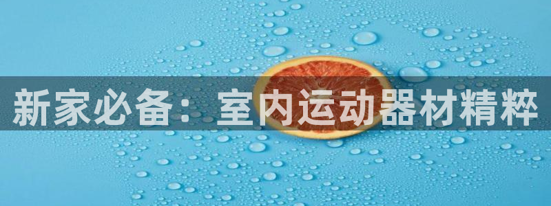意昂4集团logo：新家必备：室内运动器材精粹