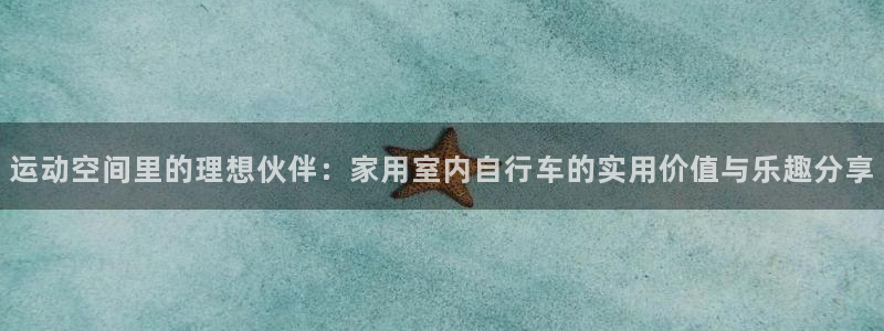 意昂4五金厂：运动空间里的理想伙伴：家用室内自行车的